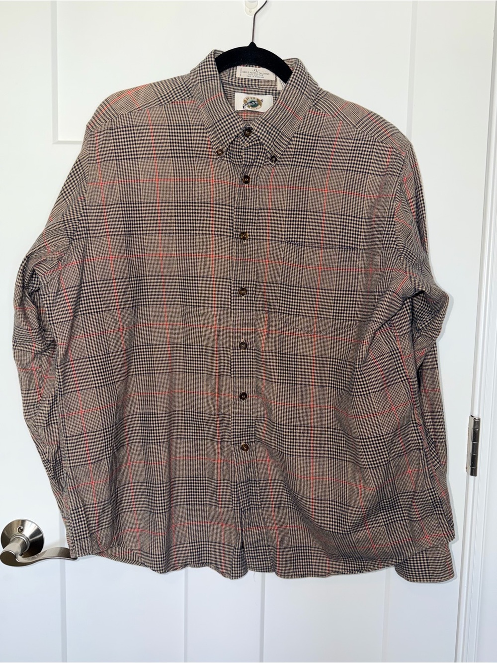 Field Gear Brown & Red Plaid Button Down